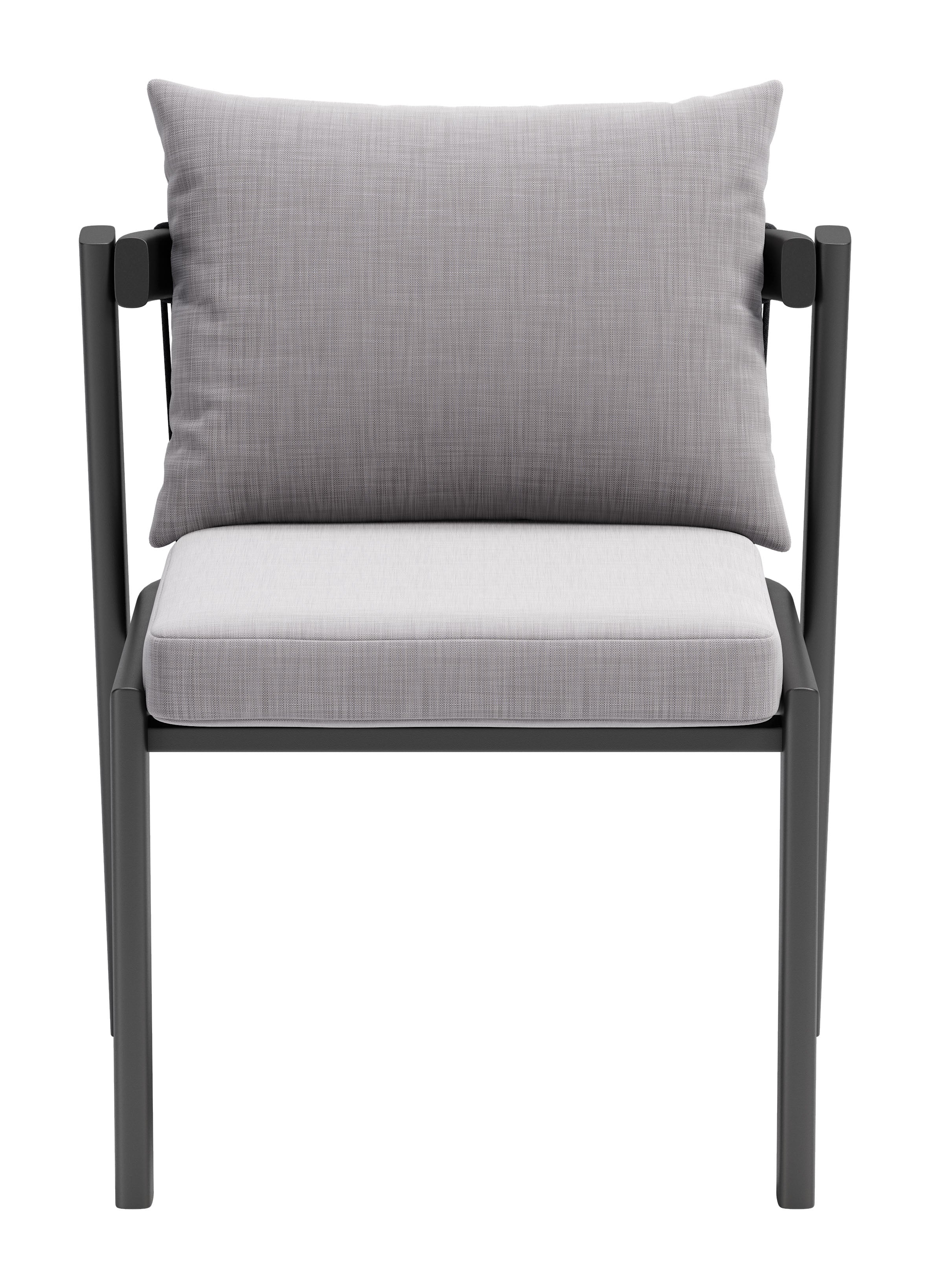 -ZUO-Horizon Dining Chair (Set of 2) Gray-Pangaea Patio