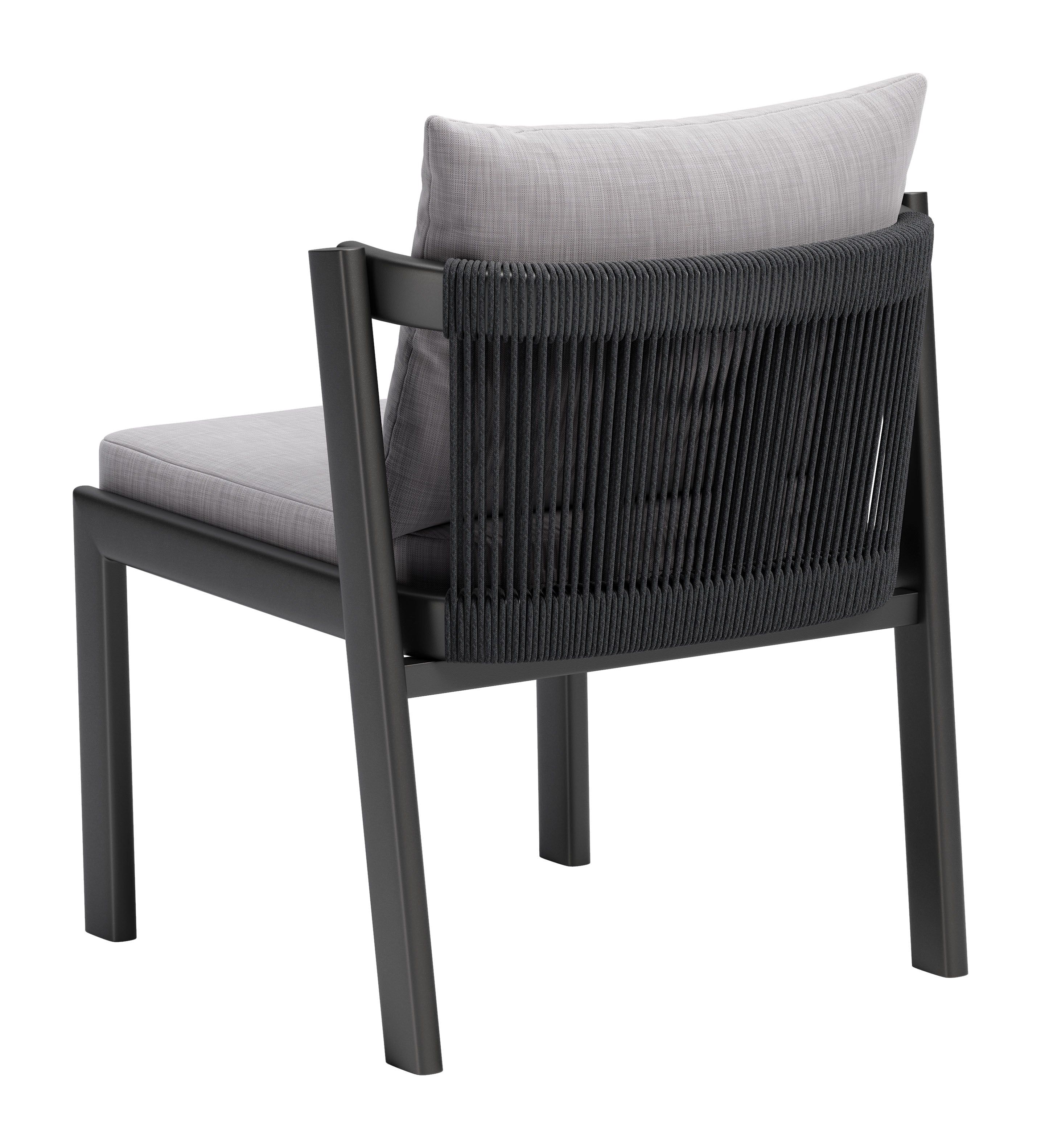 -ZUO-Horizon Dining Chair (Set of 2) Gray-Pangaea Patio