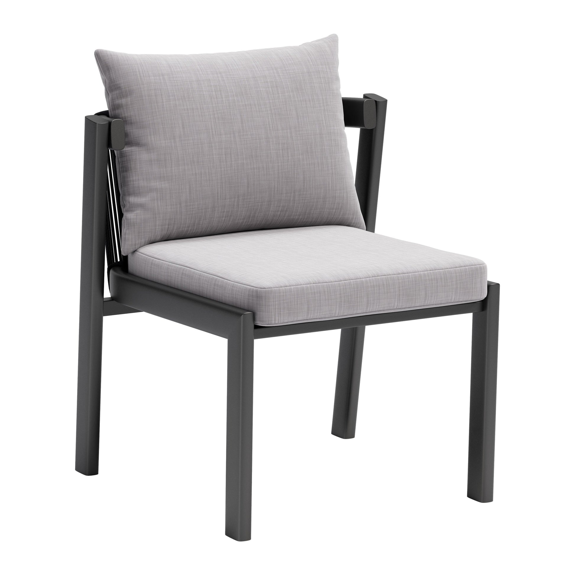-ZUO-Horizon Dining Chair (Set of 2) Gray-Pangaea Patio