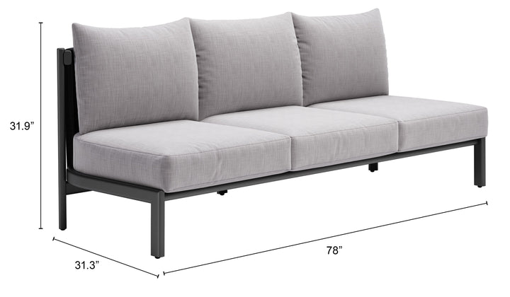 Z704047-ZUO-Horizon Sofa Gray-Pangaea Patio