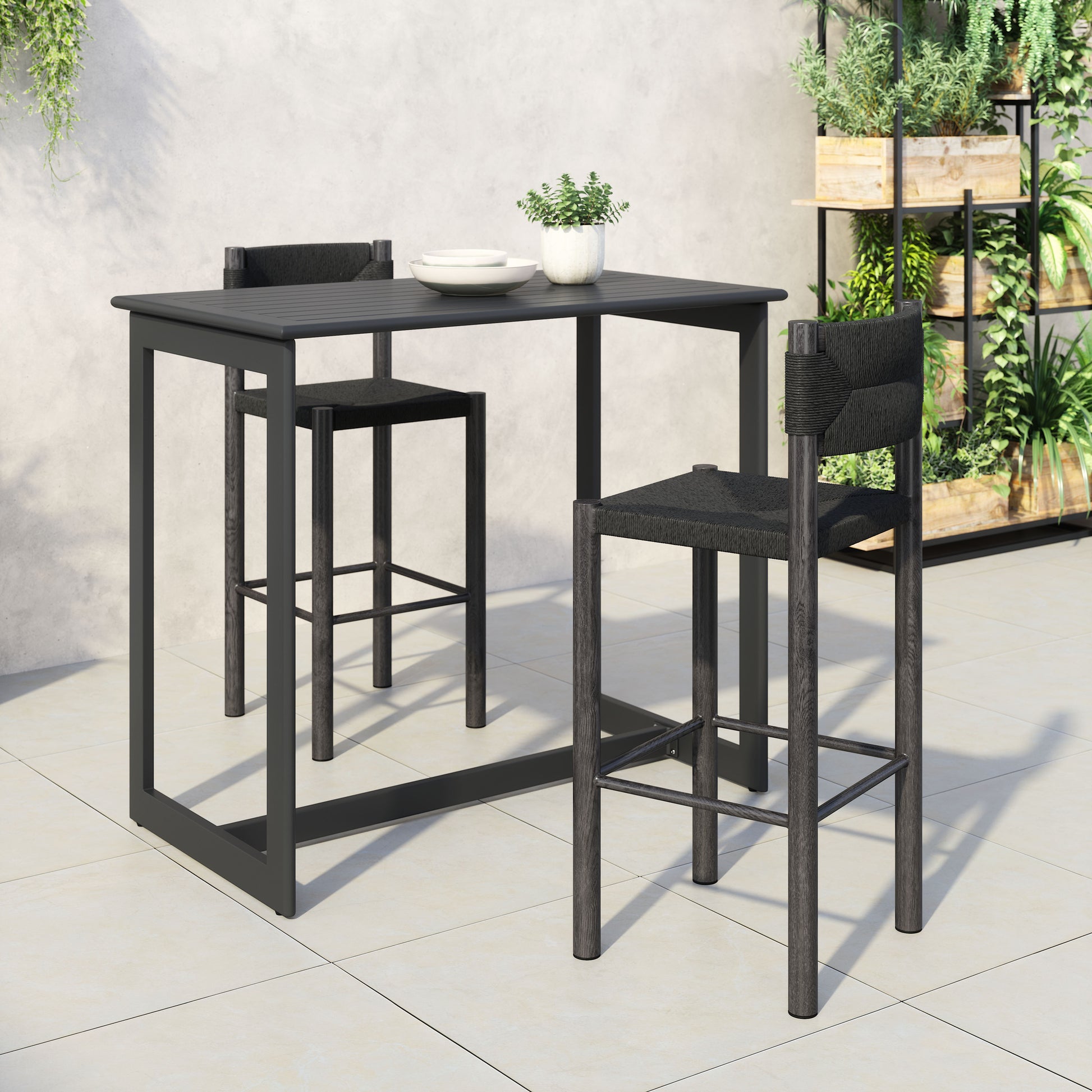 -ZUO-Iska Bar Chair (Set of 2)-Pangaea Patio