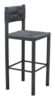 Z704157-ZUO-Iska Bar Chair (Set of 2)-Black-Pangaea Patio