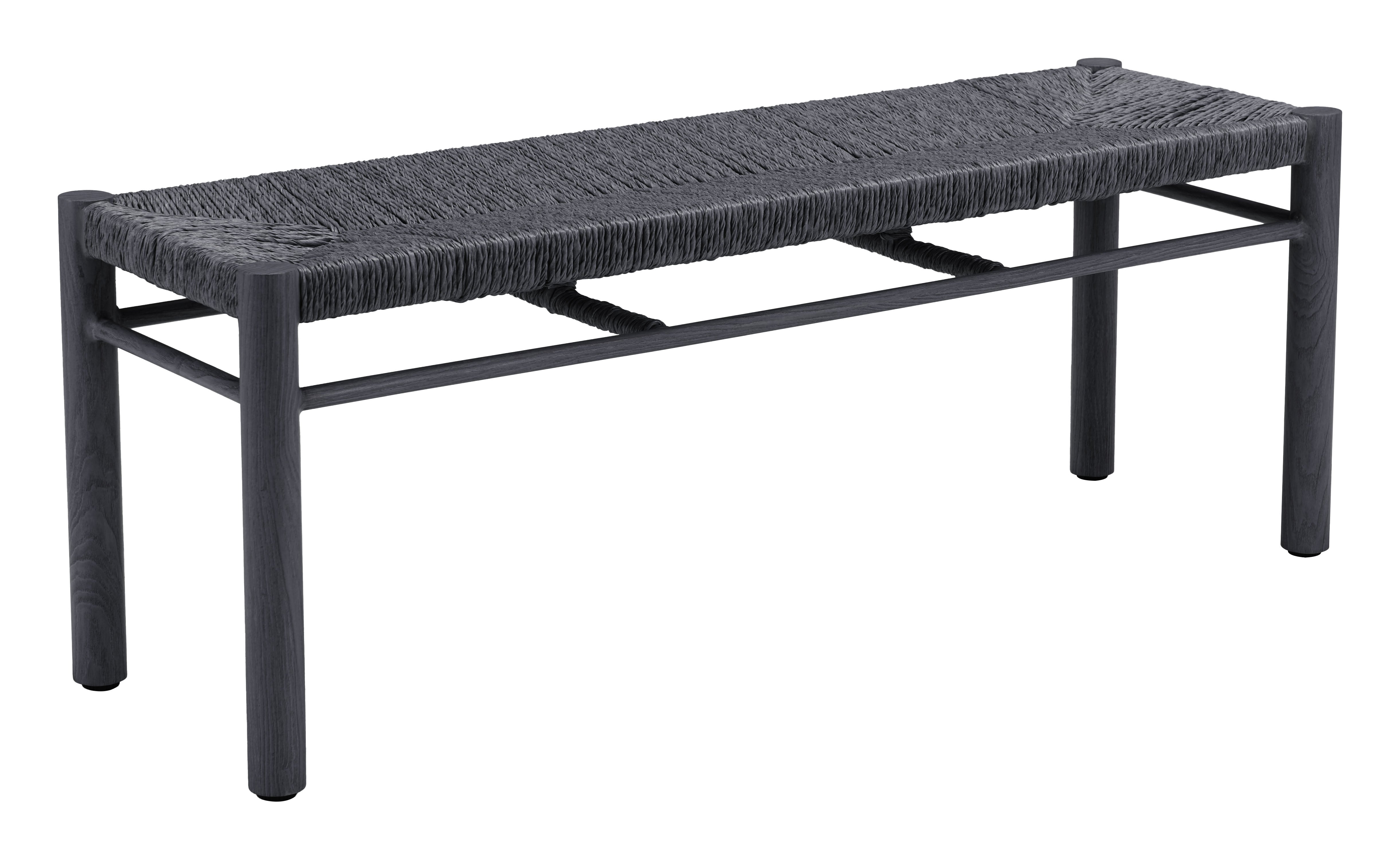 Z704087-ZUO-Iska Bench-Black-Pangaea Patio