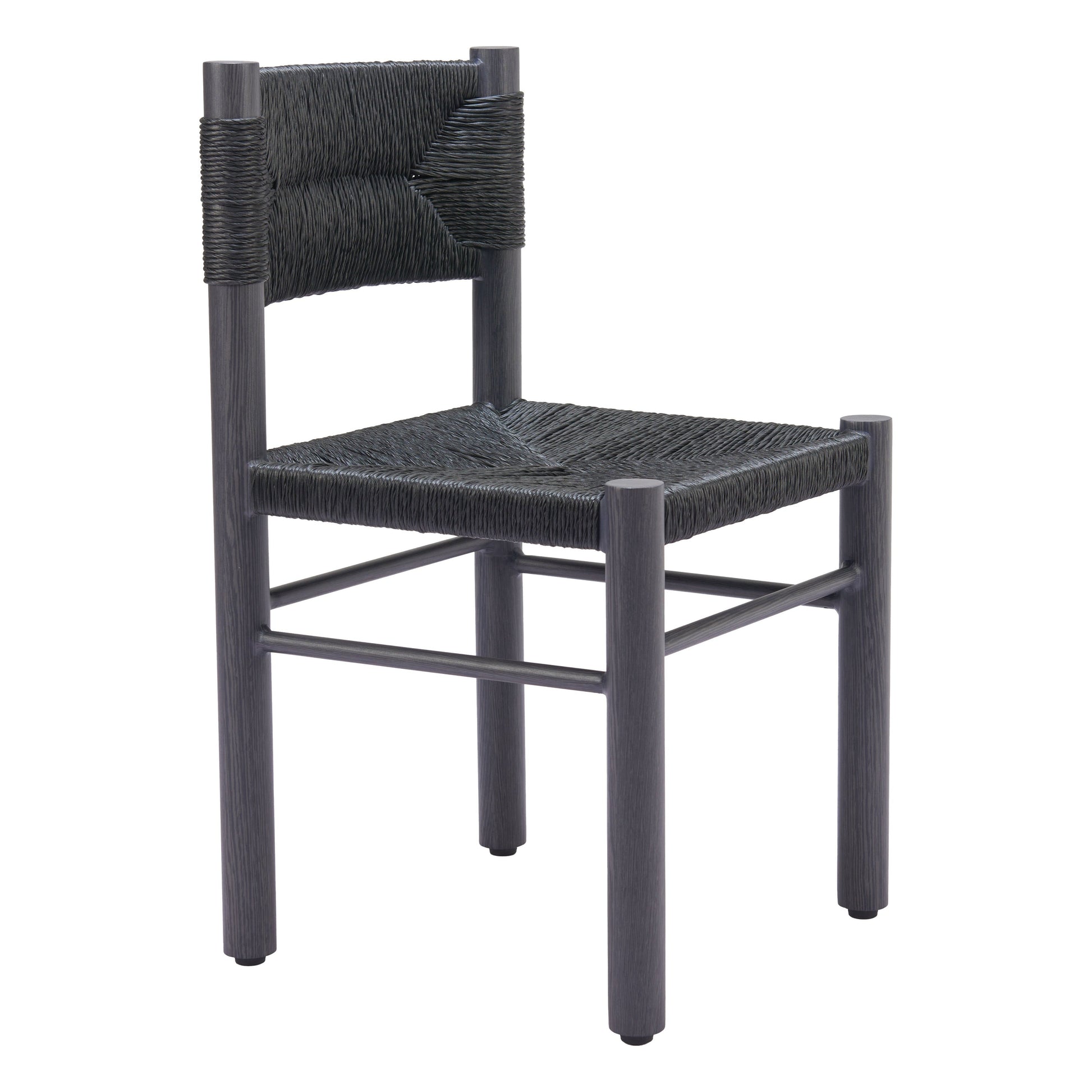 Z704049-ZUO-Iska Dining Chair (Set of 2)-Black-Pangaea Patio