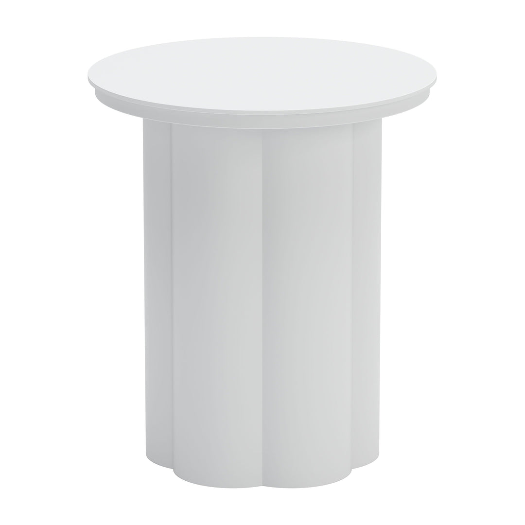 Z704021-ZUO-Kogur Side Table White-Pangaea Patio