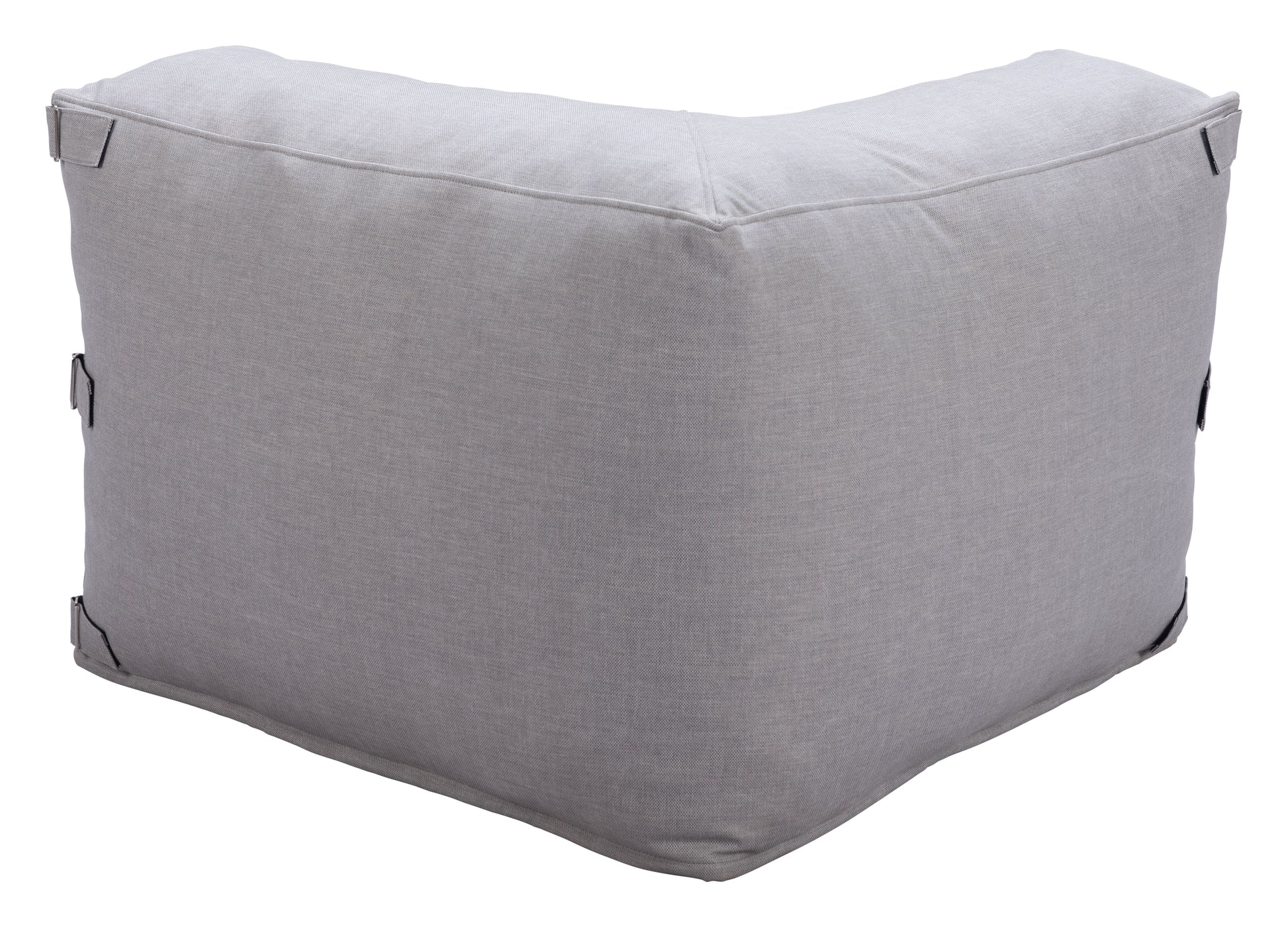 -ZUO-Luanda Corner Chair Gray-Pangaea Patio