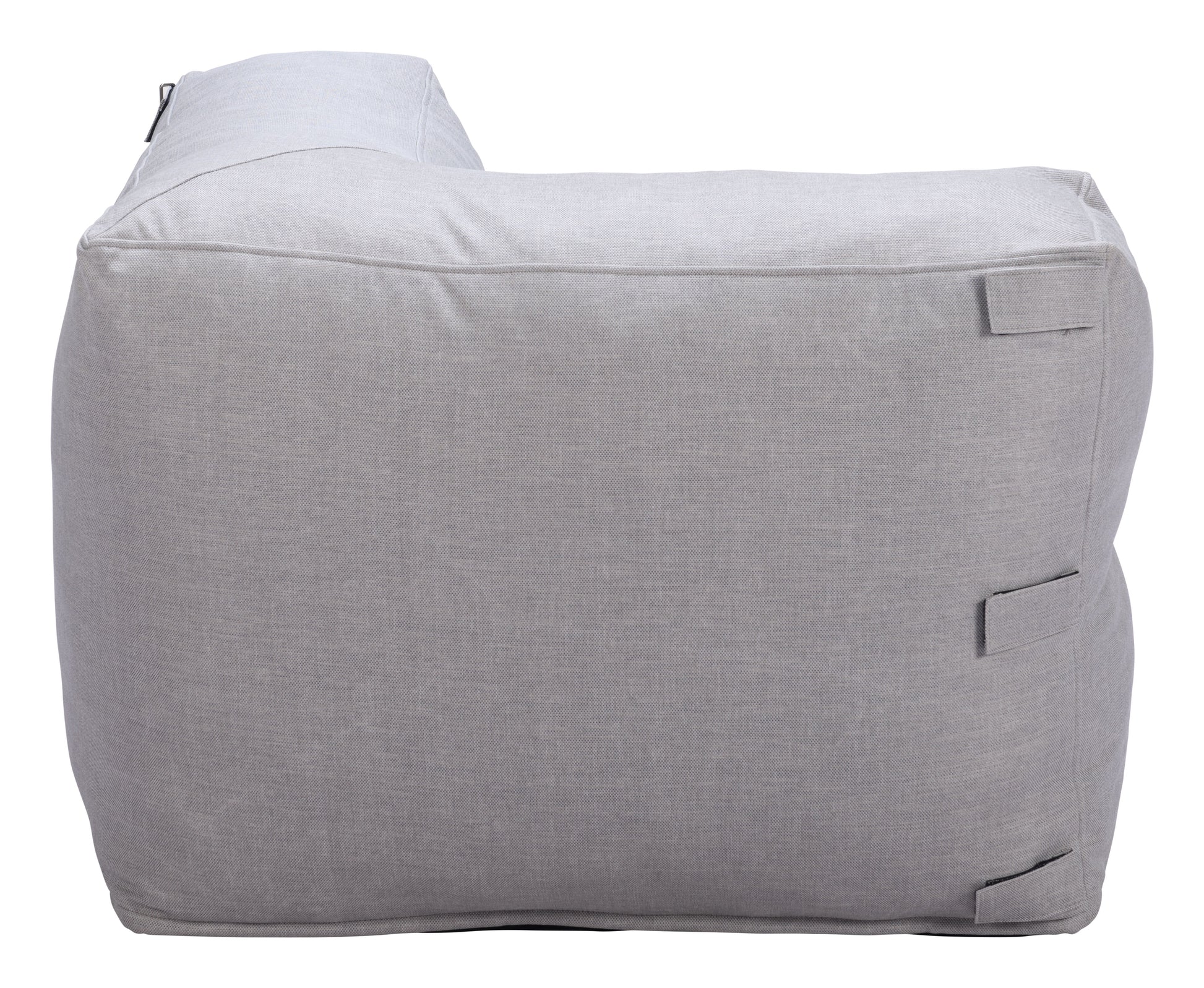 -ZUO-Luanda Corner Chair Gray-Pangaea Patio