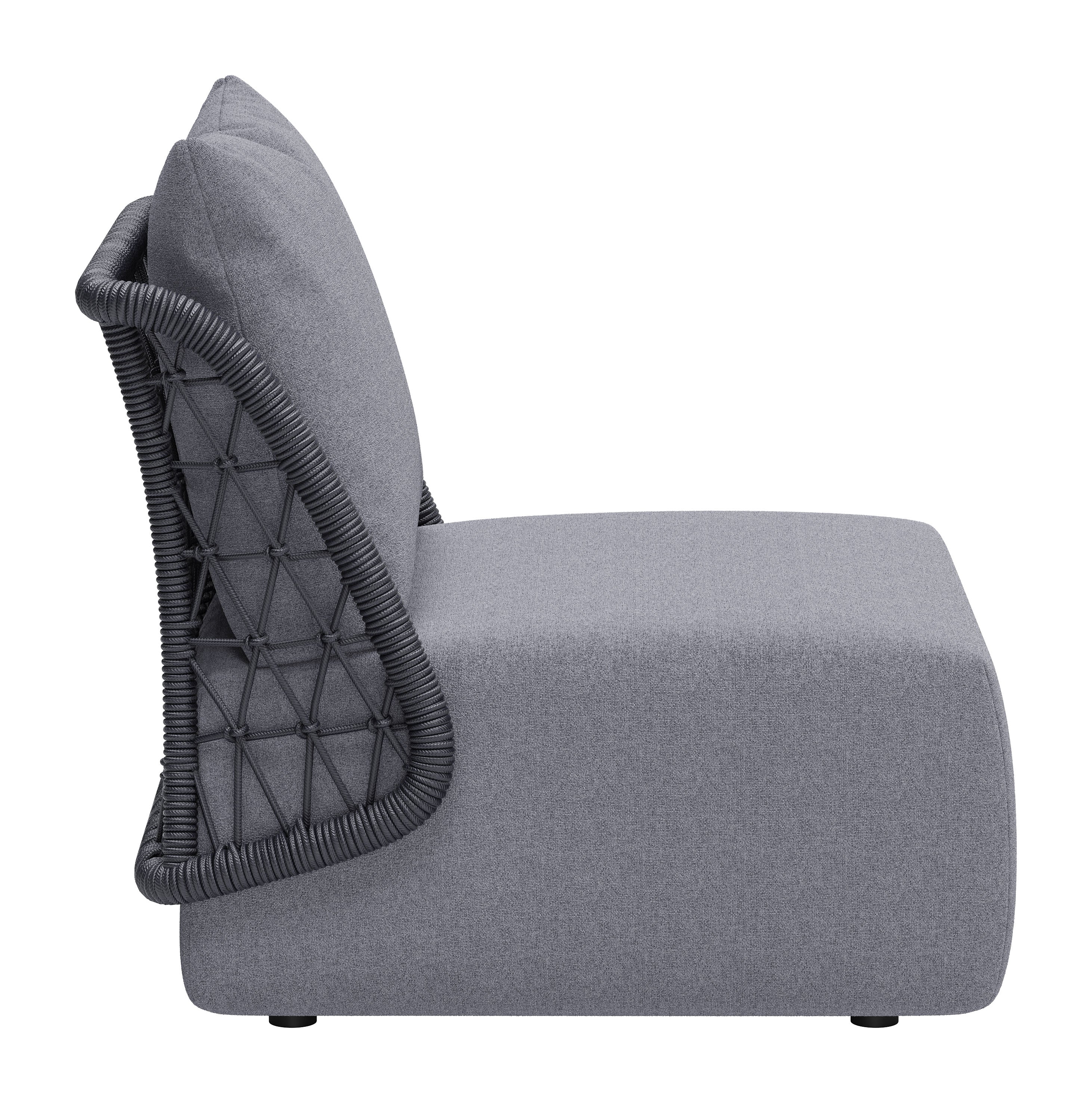 -ZUO-Mekan Accent Chair Gray-Pangaea Patio