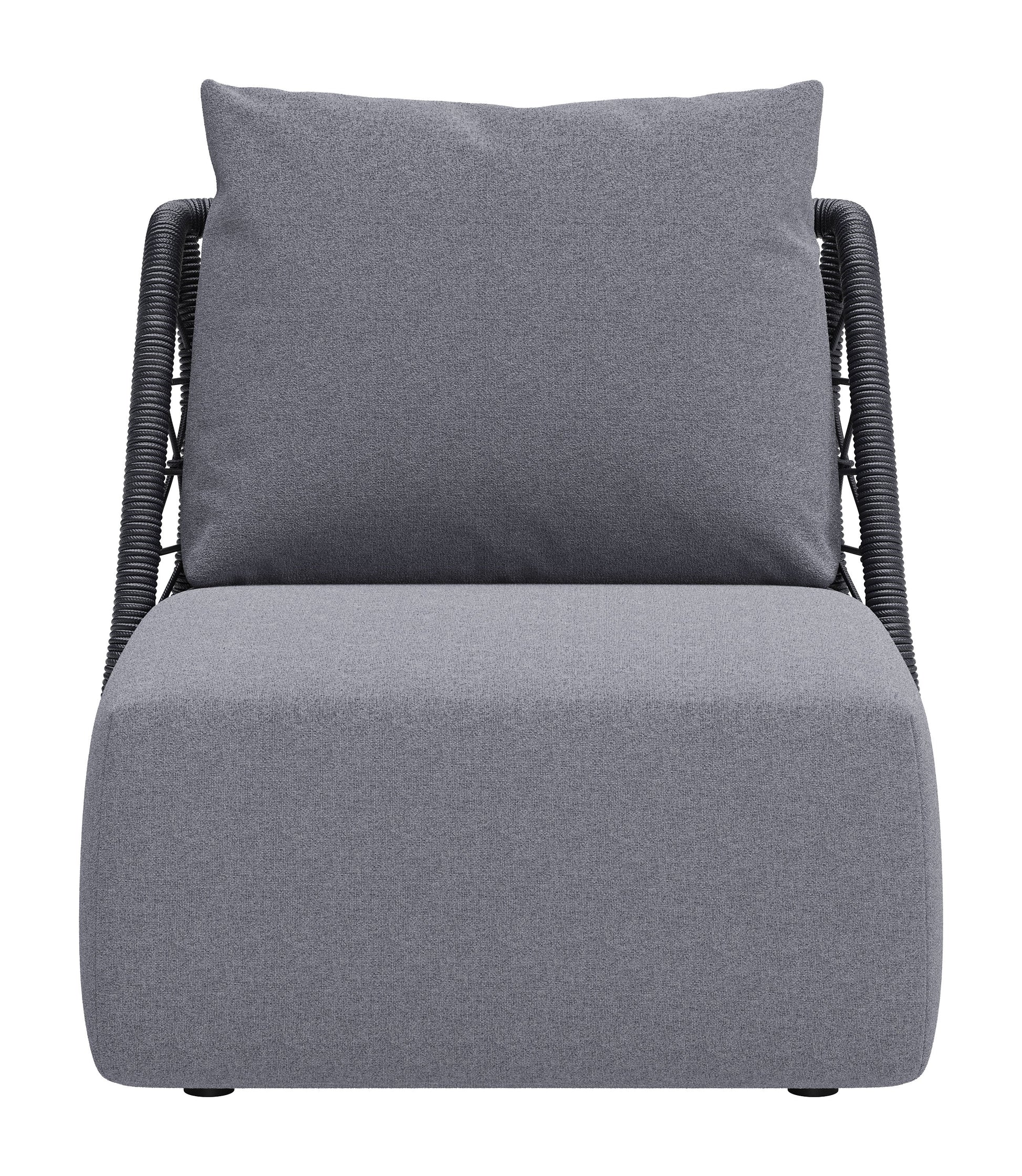 -ZUO-Mekan Accent Chair Gray-Pangaea Patio