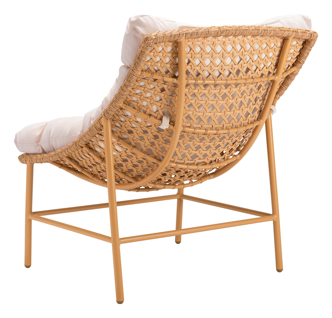 Z703972-ZUO-Merilyn Accent Chair Beige & Natural-Pangaea Patio