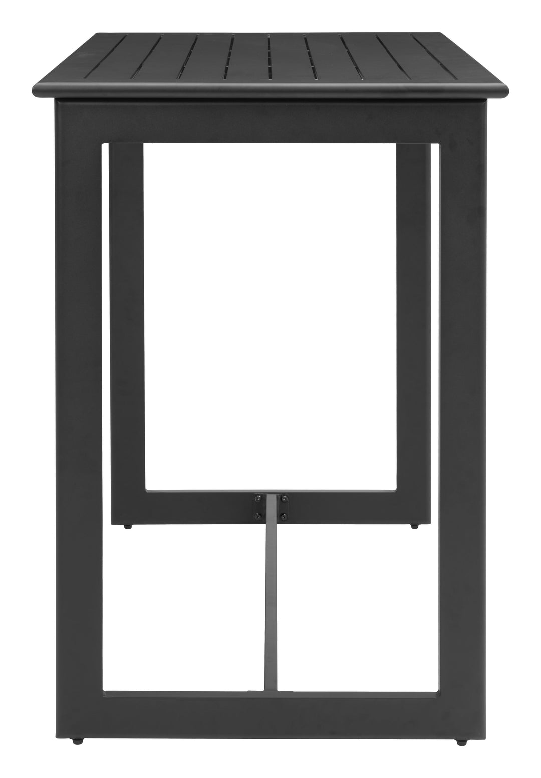 -ZUO-Midnight Wave Bar Table Black-Pangaea Patio