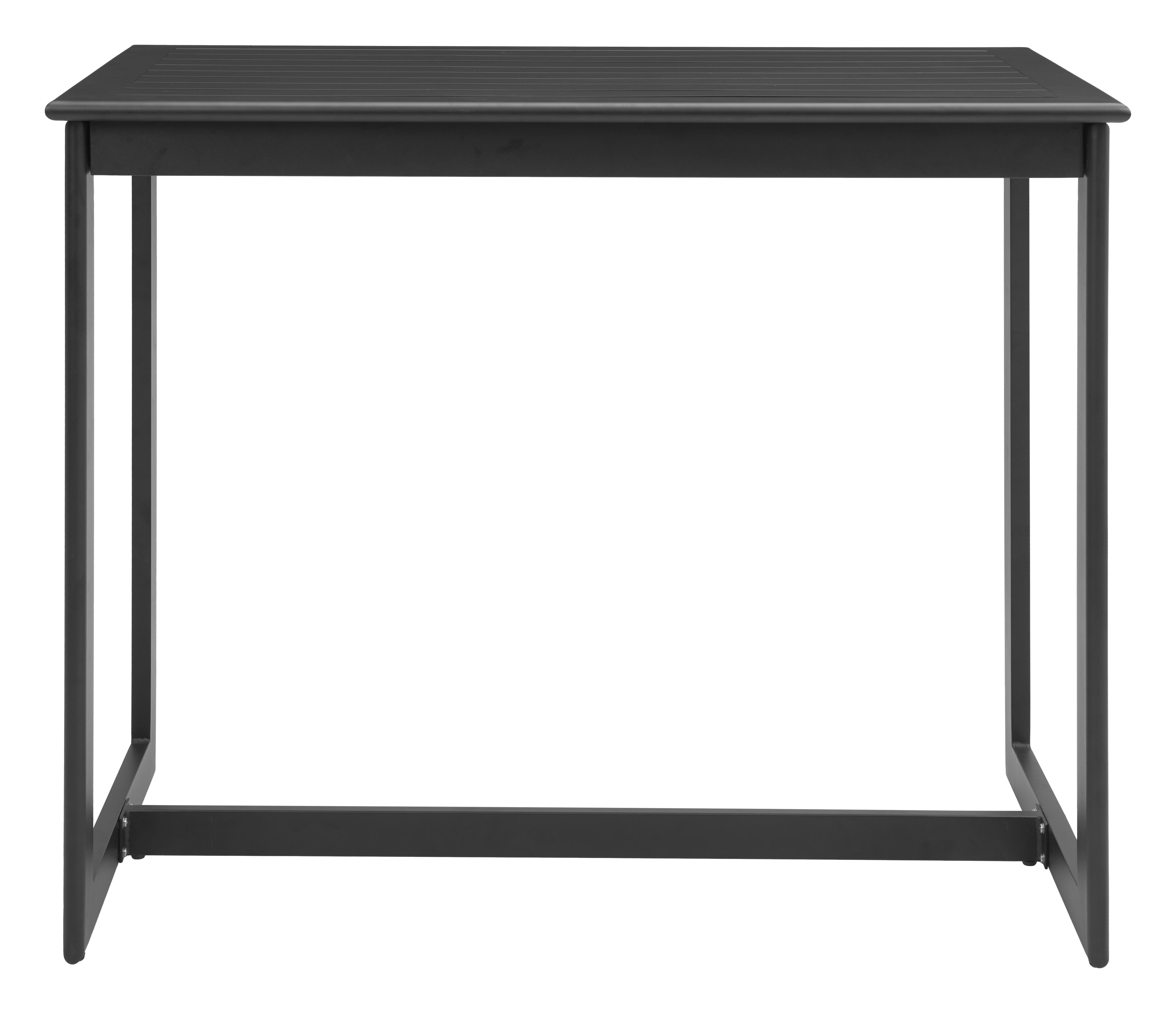 -ZUO-Midnight Wave Bar Table Black-Pangaea Patio