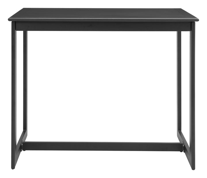 -ZUO-Midnight Wave Bar Table Black-Pangaea Patio