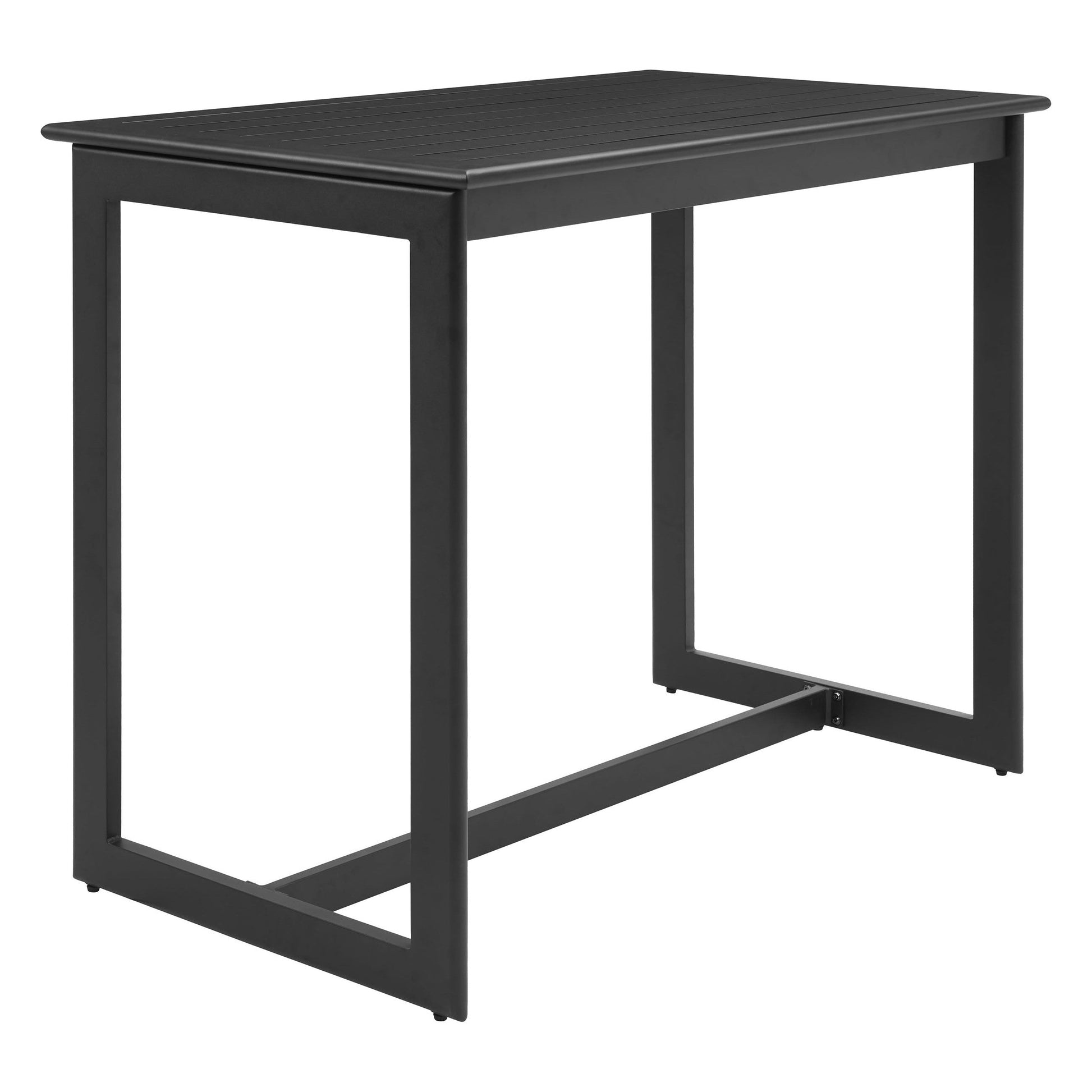 -ZUO-Midnight Wave Bar Table Black-Pangaea Patio