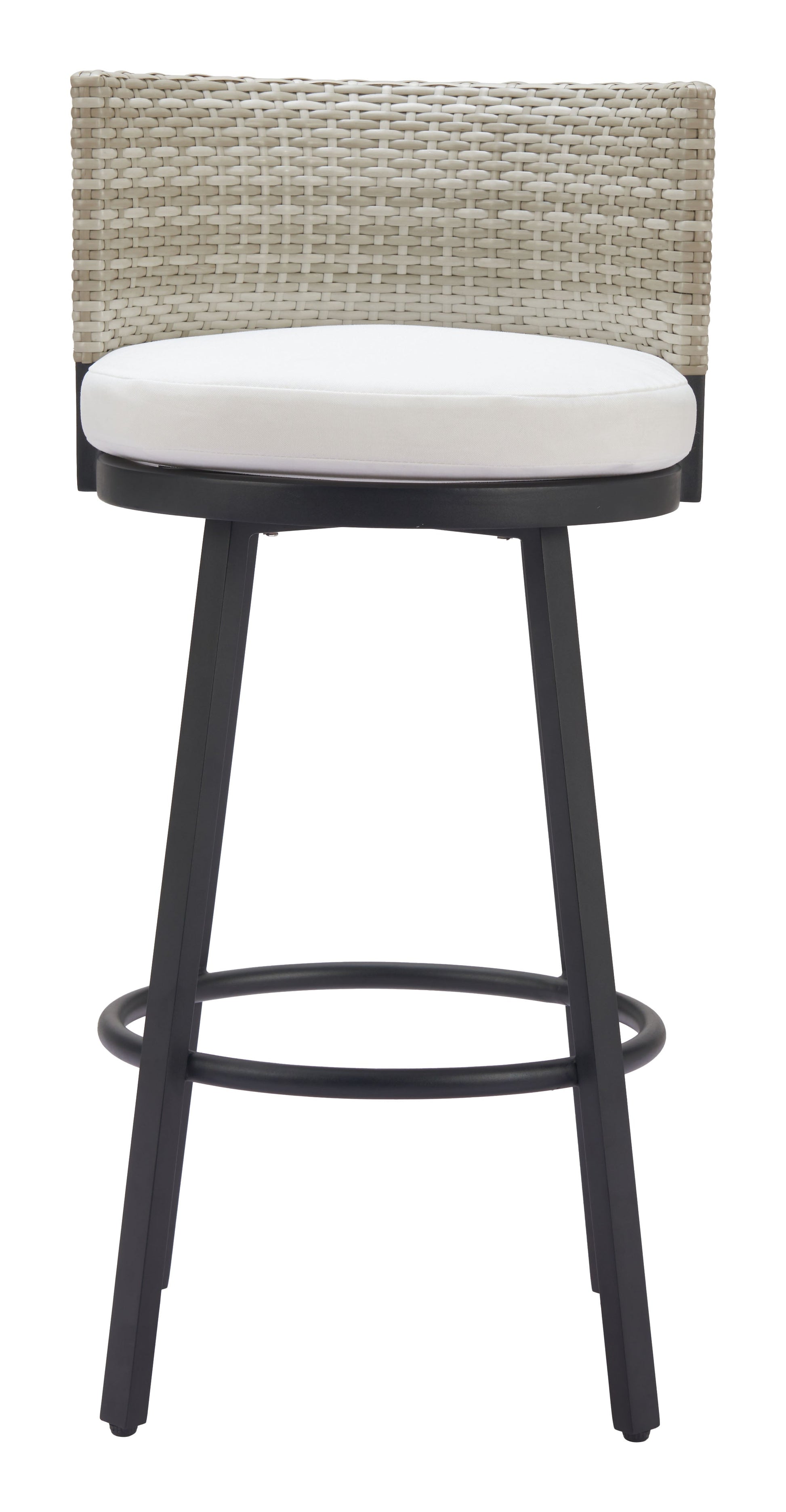 -ZUO-Midnight Wave Barstool White-Pangaea Patio