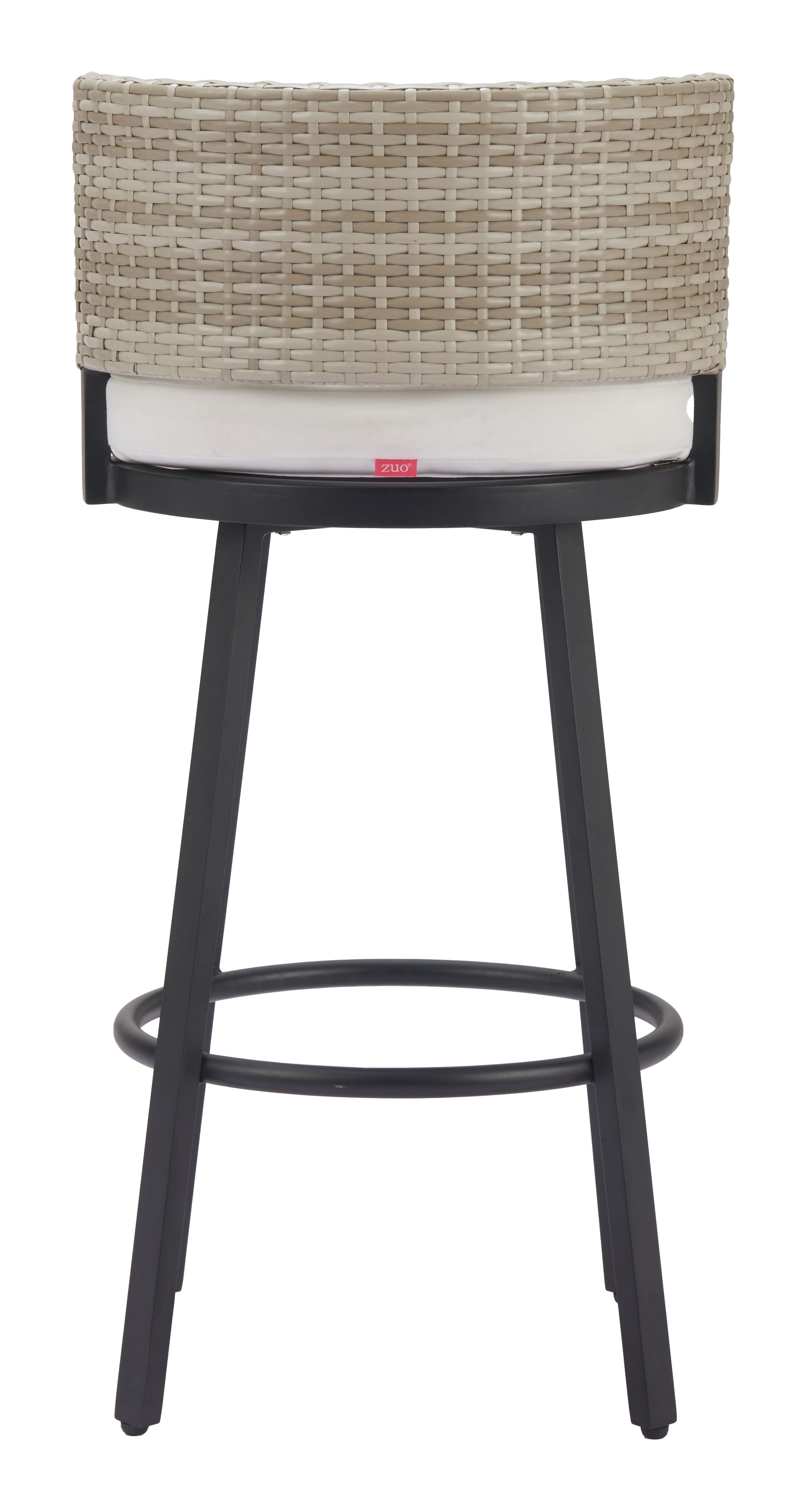-ZUO-Midnight Wave Barstool White-Pangaea Patio