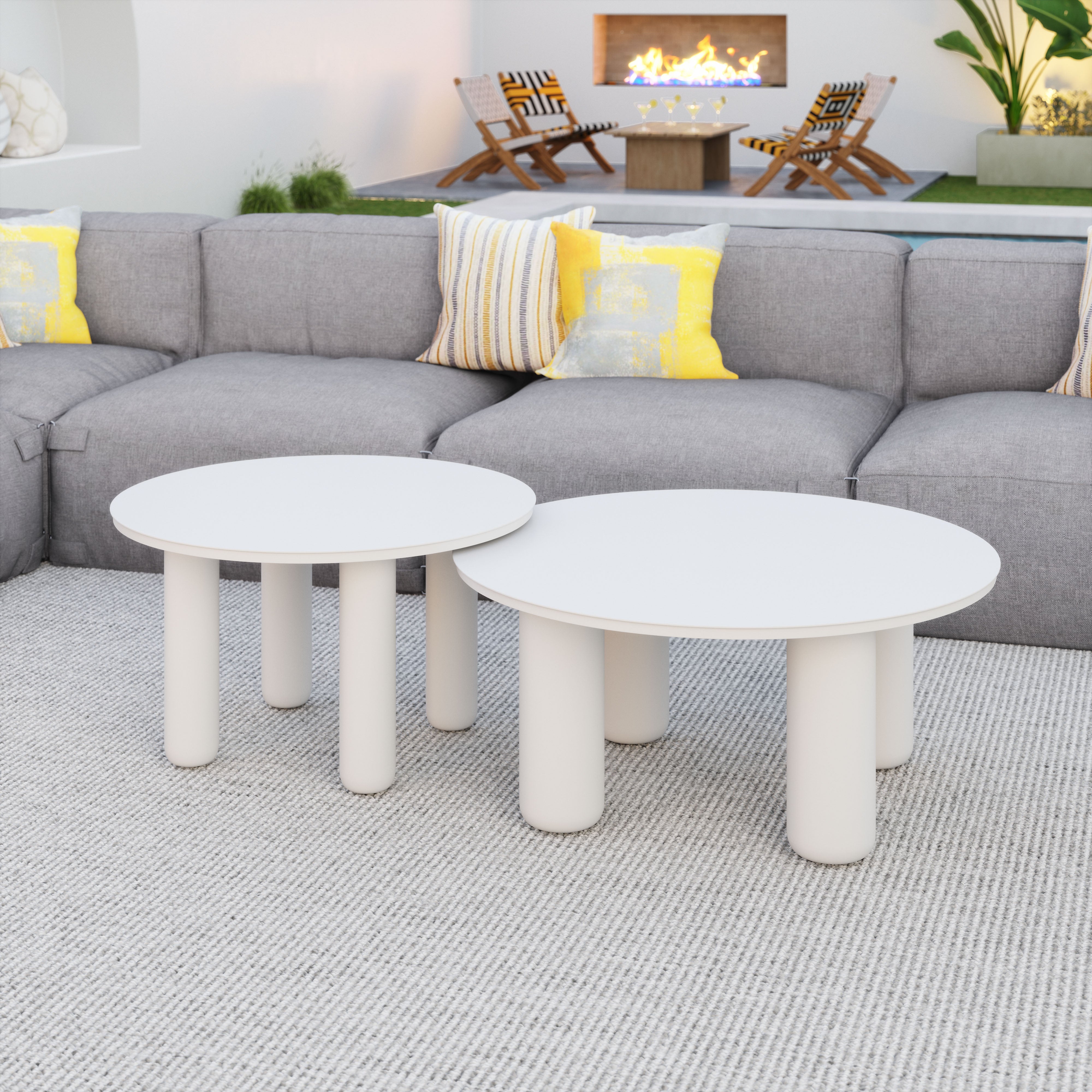 -ZUO-Ola Coffee Table Set (2-Piece)-Pangaea Patio
