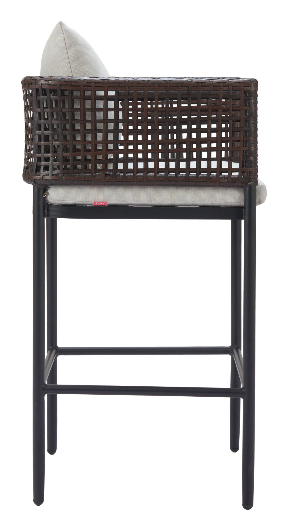 Z704028-ZUO-Palm Paradise Barstool Gray-Pangaea Patio