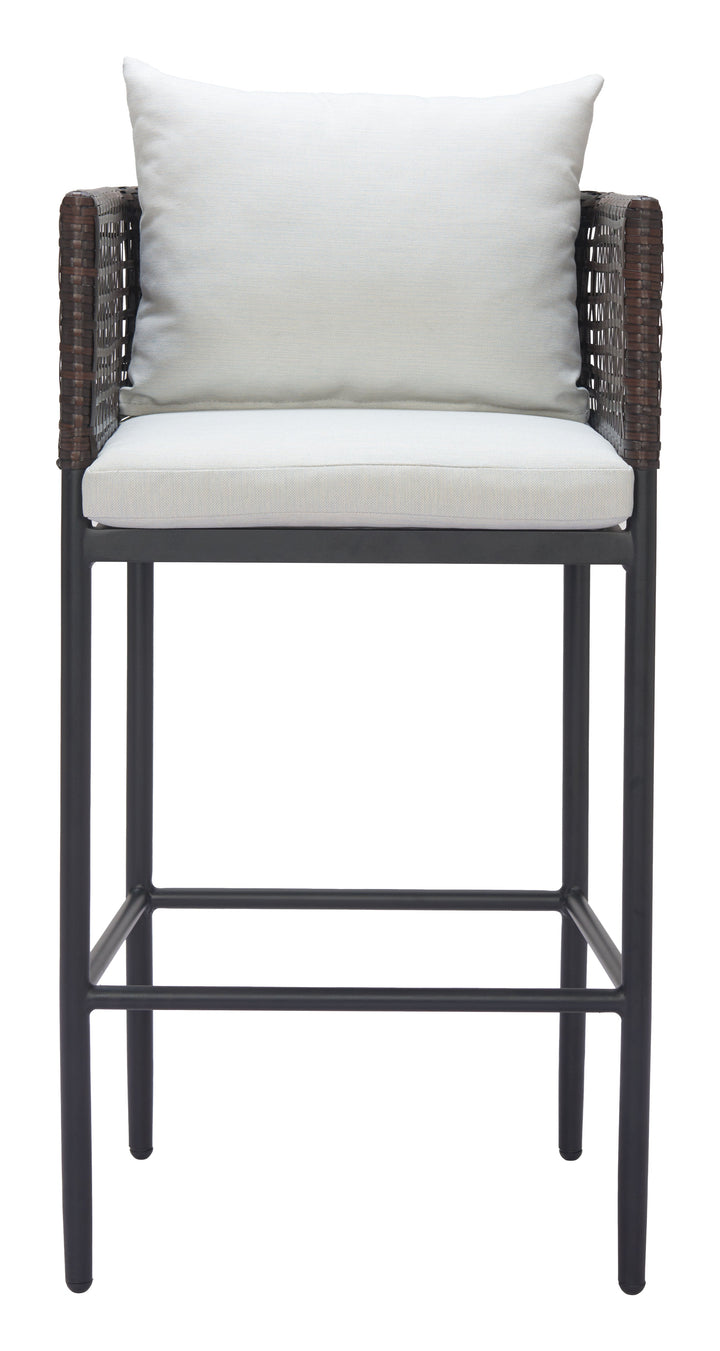 Z704028-ZUO-Palm Paradise Barstool Gray-Pangaea Patio