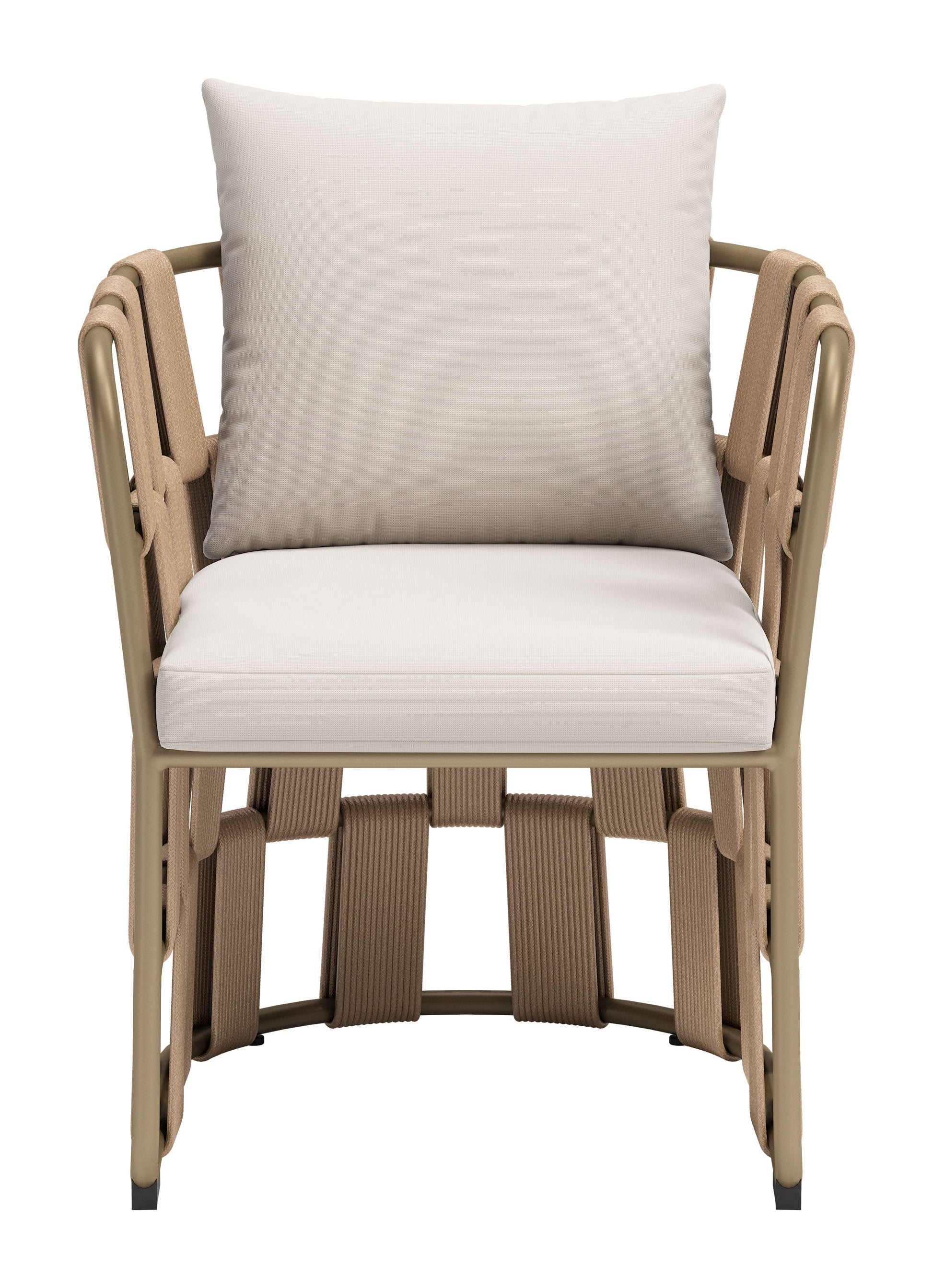 -ZUO-Quadrat Dining Chair White-Pangaea Patio