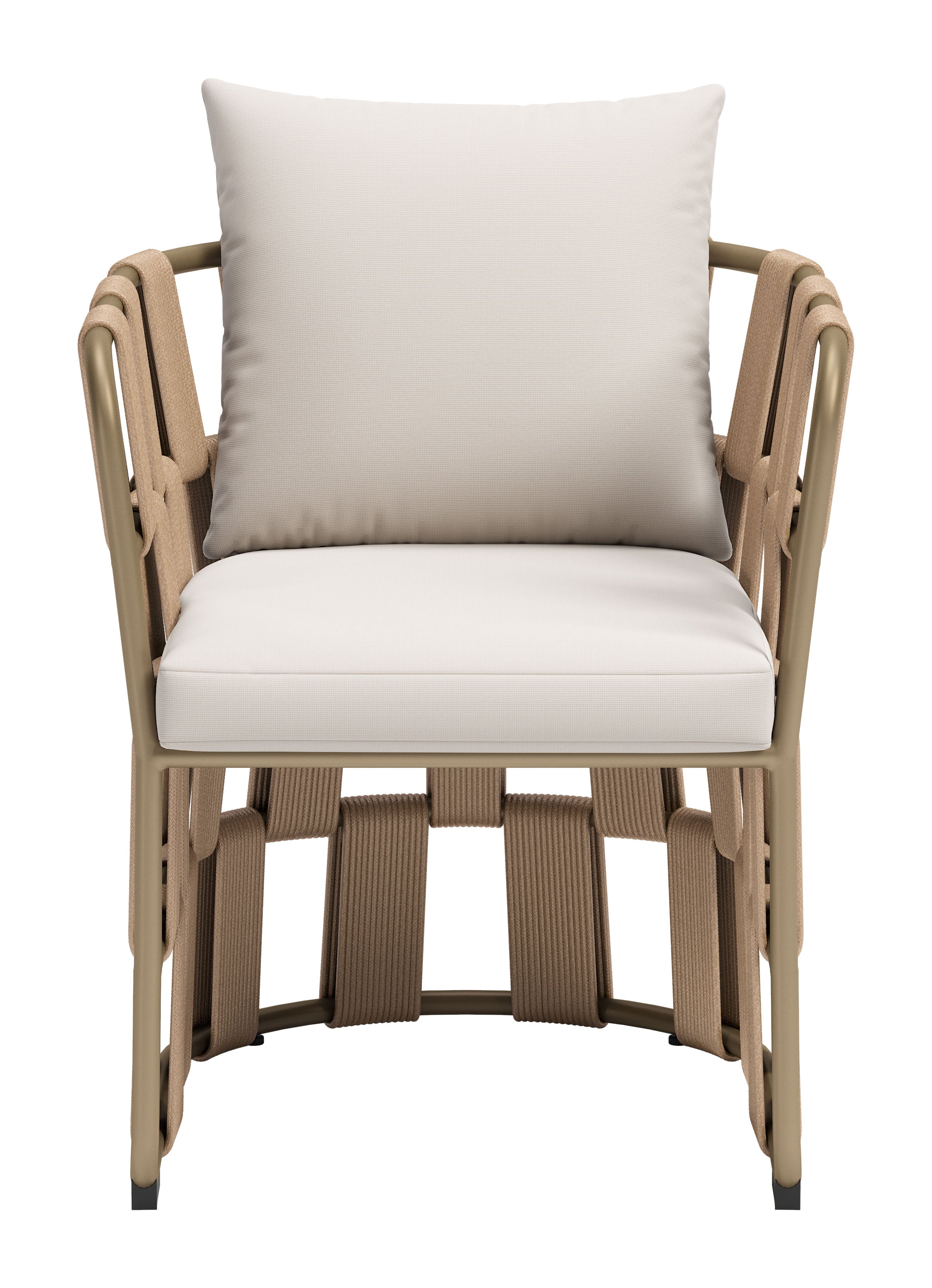 -ZUO-Quadrat Dining Chair White-Pangaea Patio