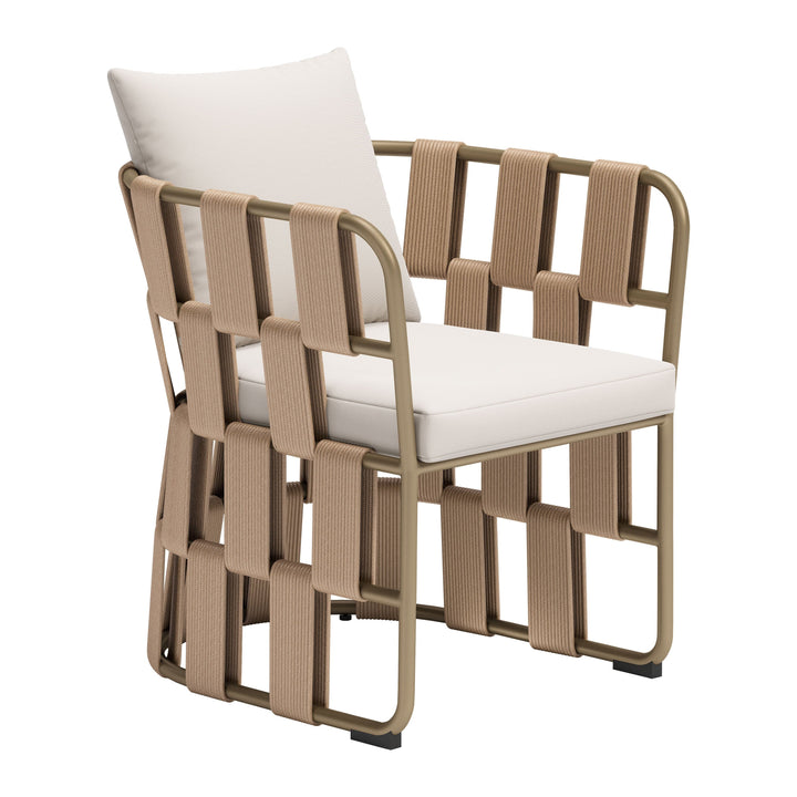 Z704012-ZUO-Quadrat Dining Chair White-Pangaea Patio