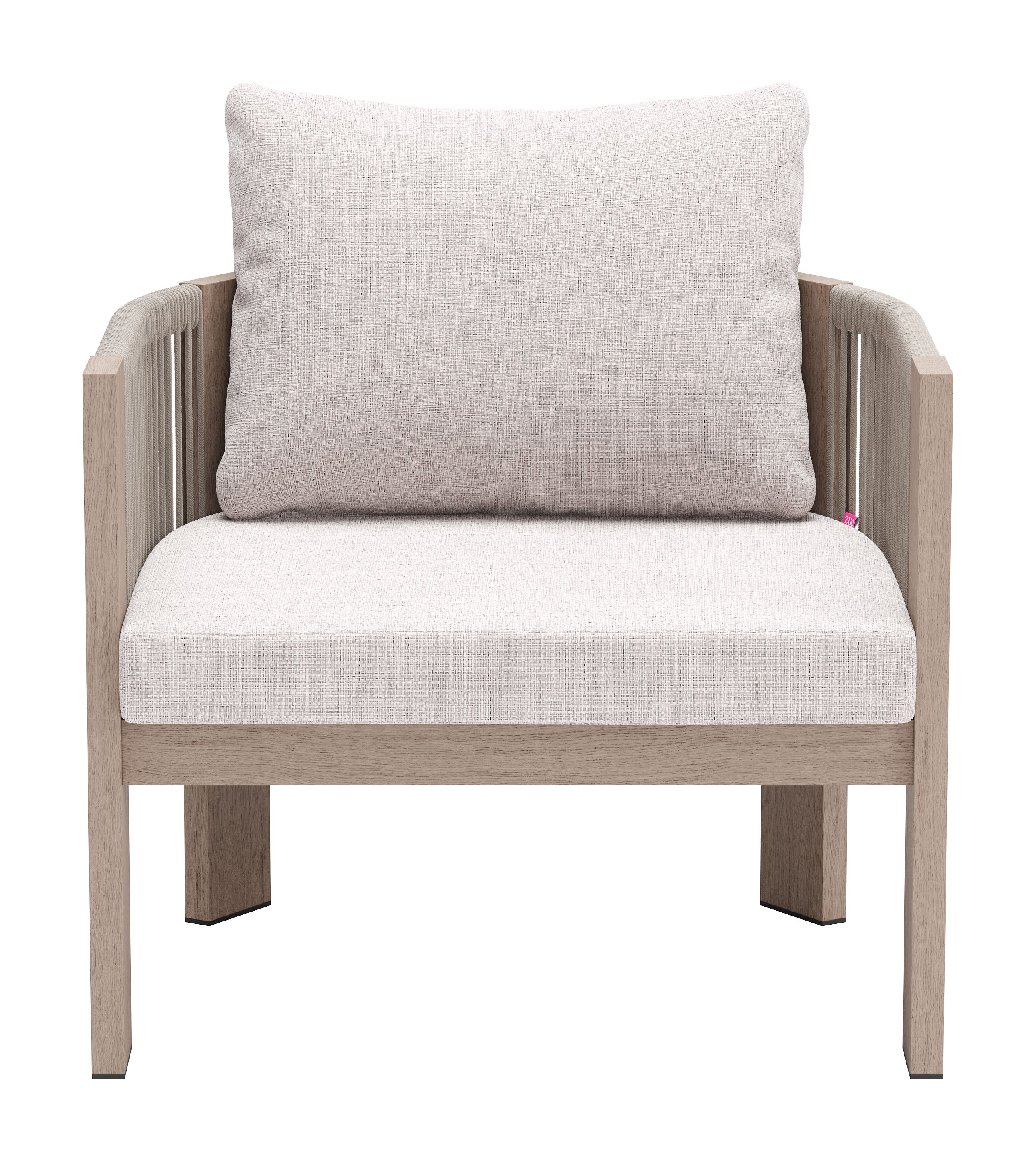 -ZUO-Rebel Accent Chair Beige-Pangaea Patio