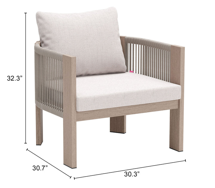 Z704022-ZUO-Rebel Accent Chair Beige-Pangaea Patio