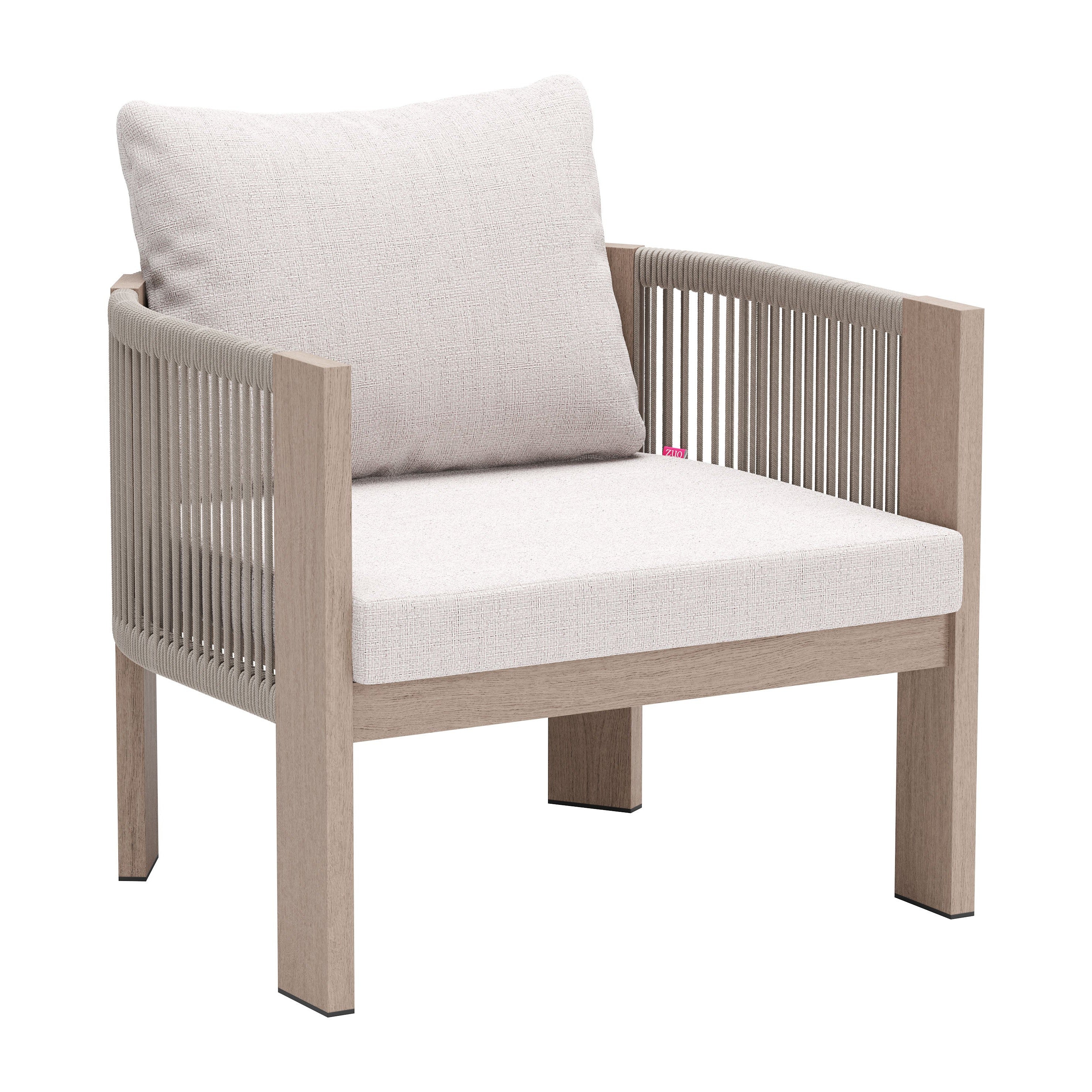 -ZUO-Rebel Accent Chair Beige-Pangaea Patio