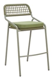Z704169-ZUO-Rio Barstool (Set of 2)-Green-Pangaea Patio