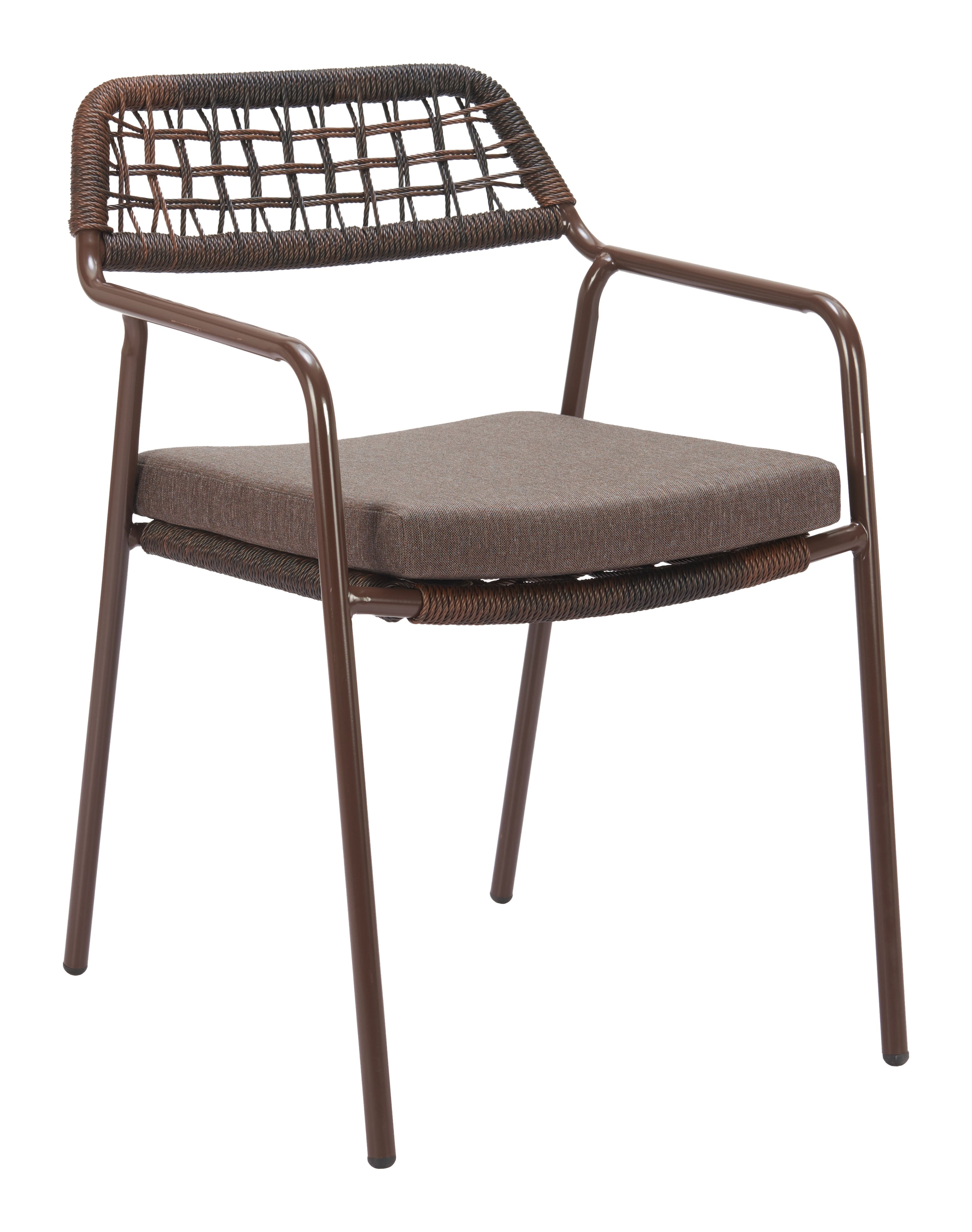 Z704168-ZUO-Rio Dining Chair (Set of 2)-Brown-Pangaea Patio