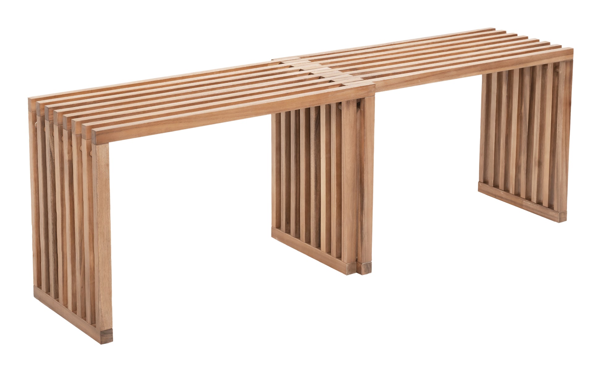 Z704156-ZUO-Riviera Extendable Bench (Set of 2)-Pangaea Patio