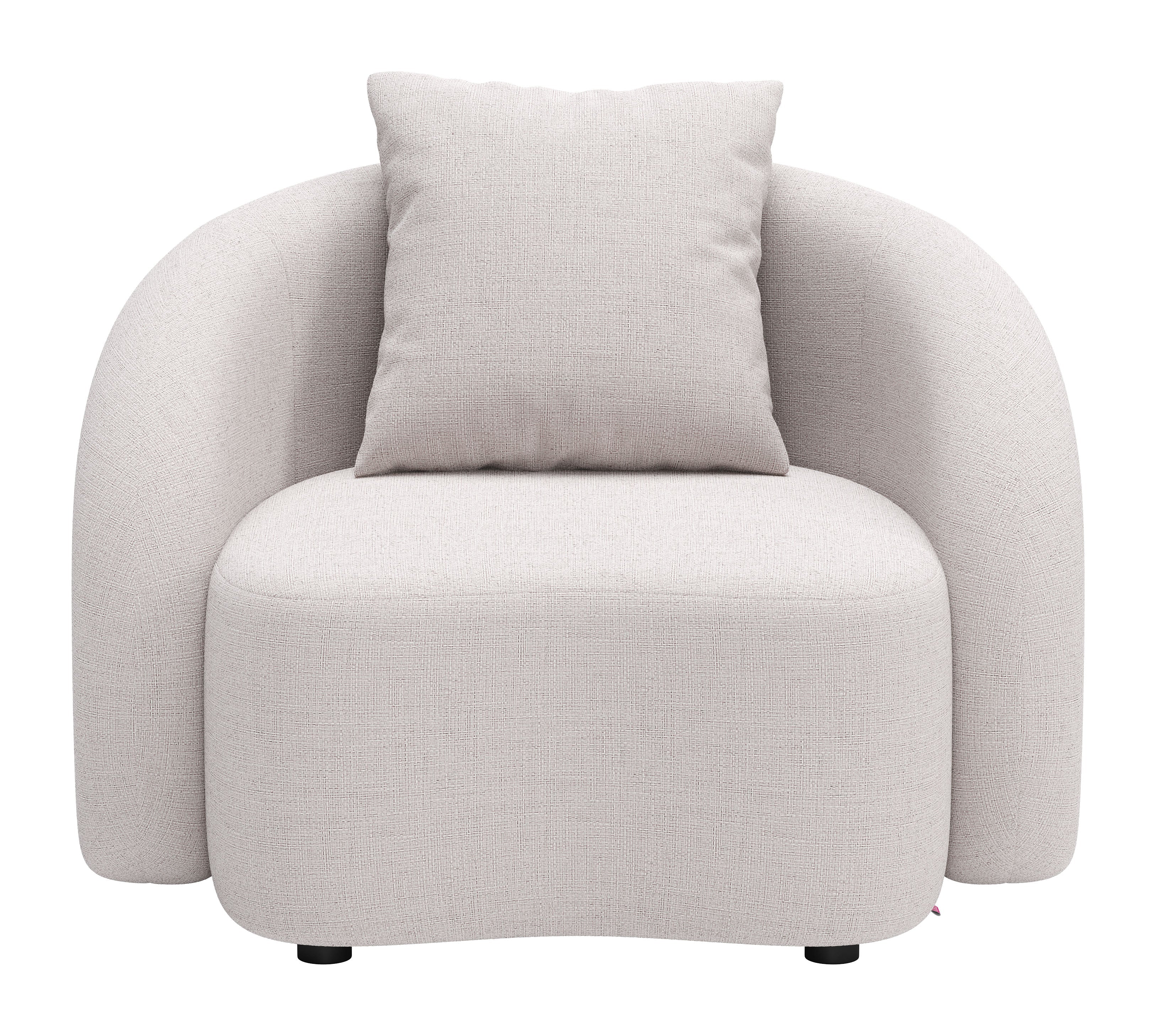 -ZUO-Sunny Isles Accent Chair Beige-Pangaea Patio