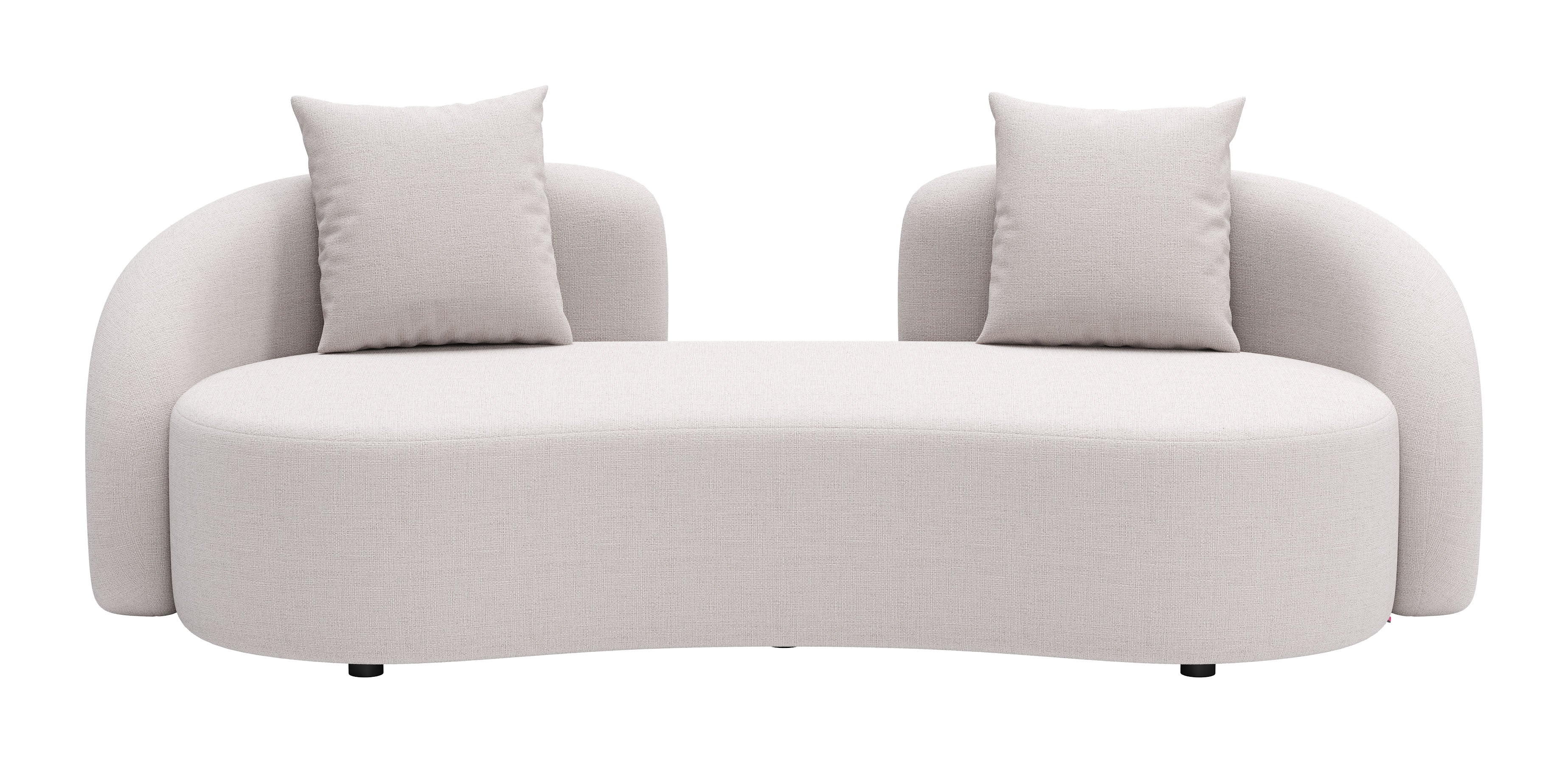 -ZUO-Sunny Isles Loveseat Beige-Pangaea Patio