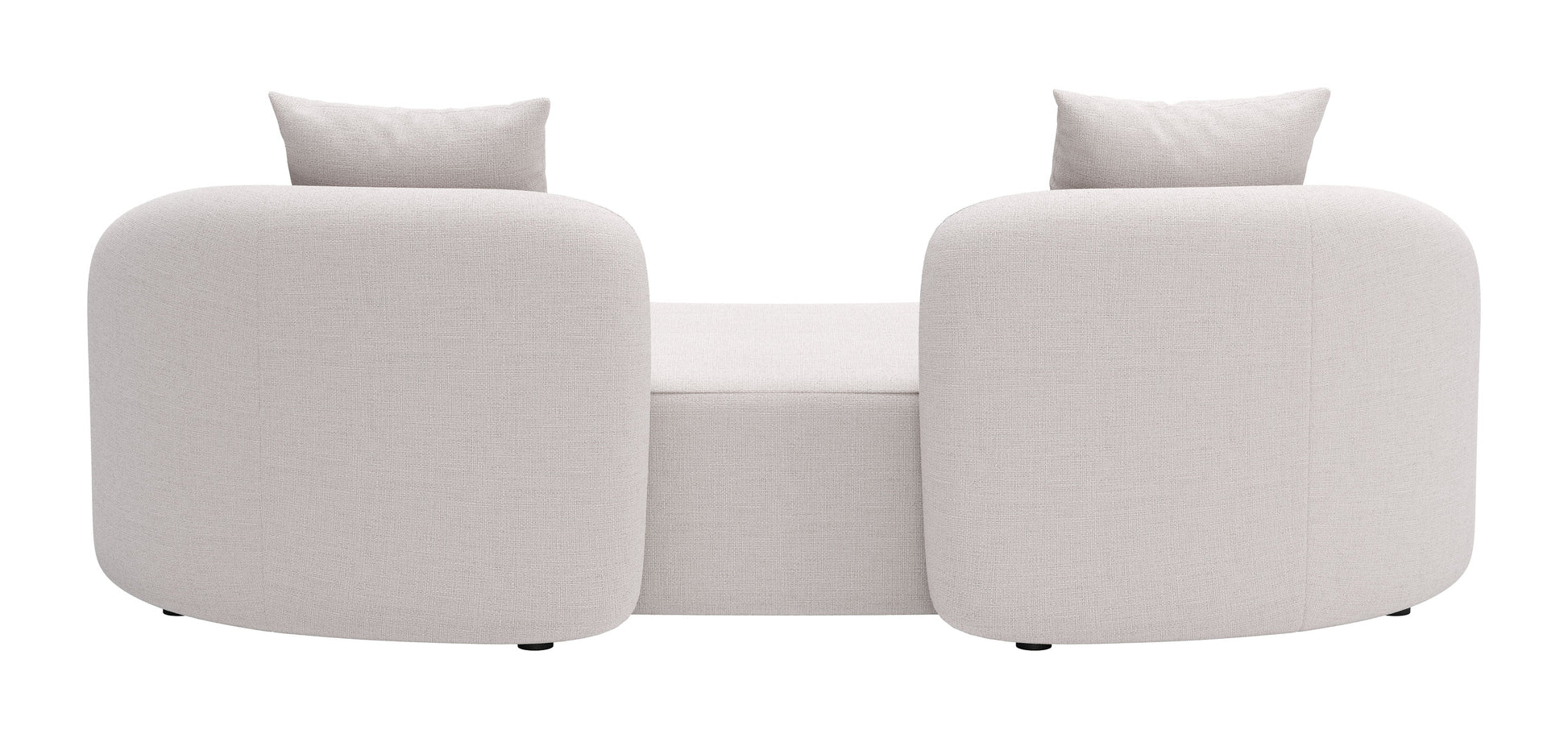 -ZUO-Sunny Isles Loveseat Beige-Pangaea Patio