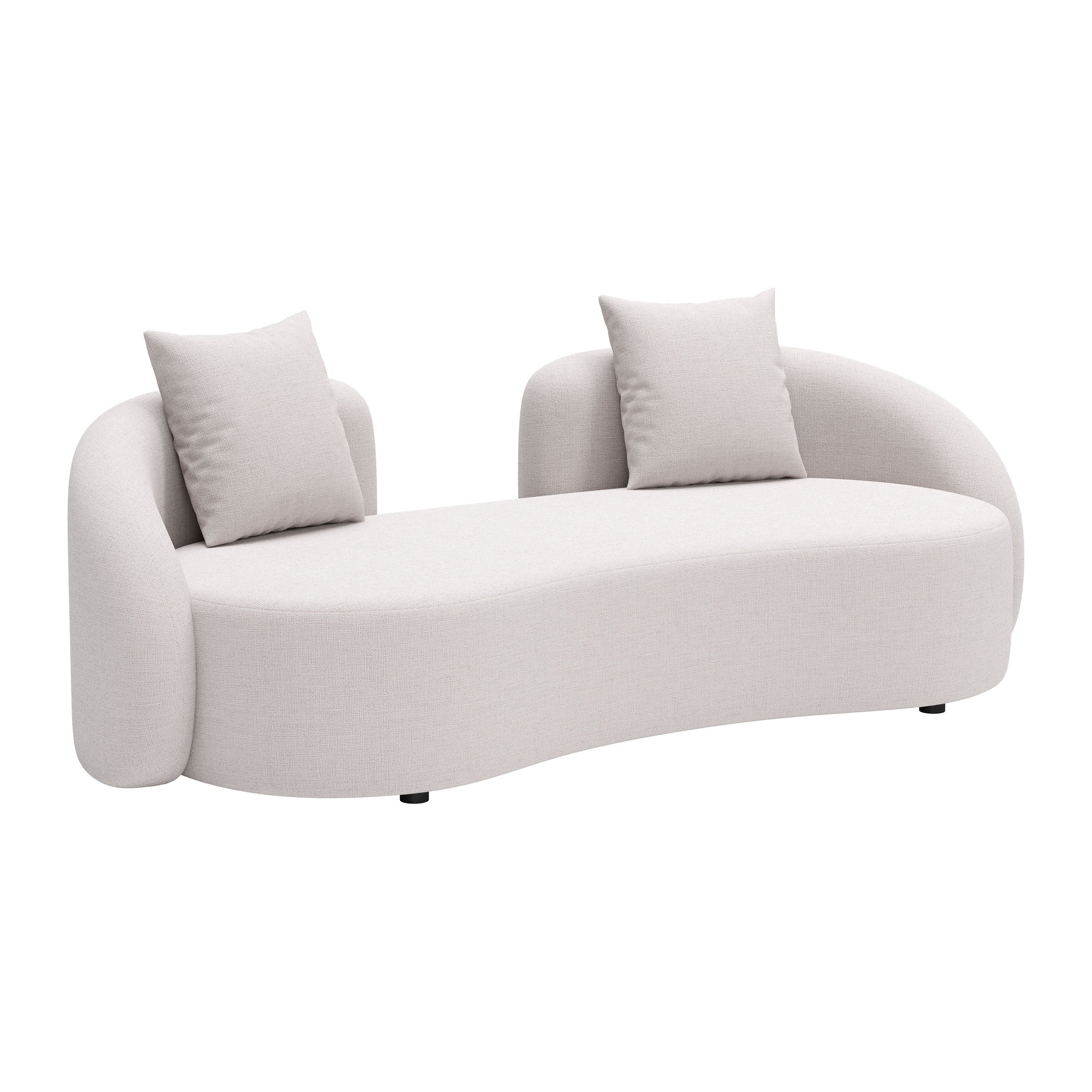 -ZUO-Sunny Isles Loveseat Beige-Pangaea Patio