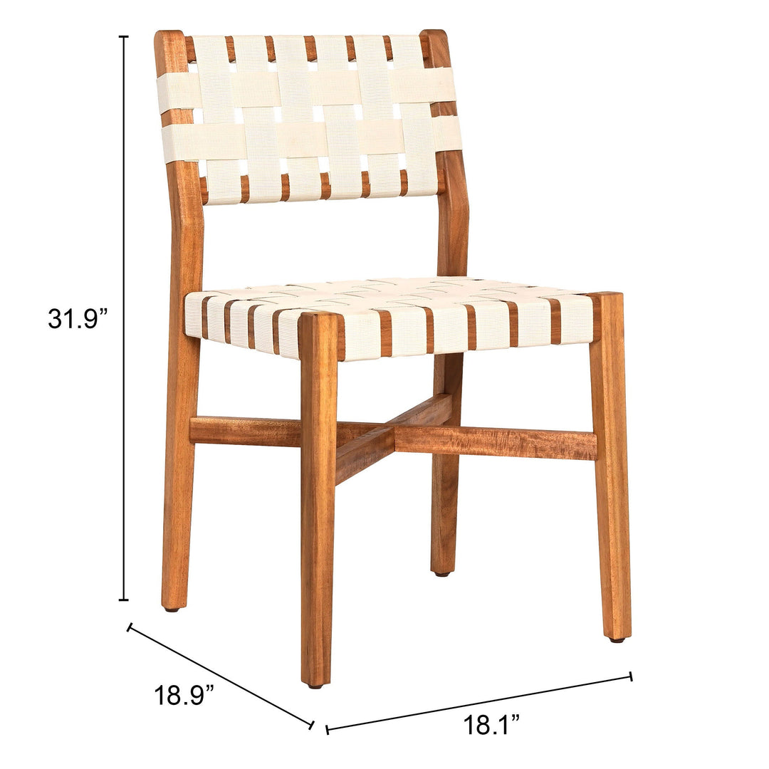 Z704032-ZUO-Tripicana Dining Chair Beige-Pangaea Patio