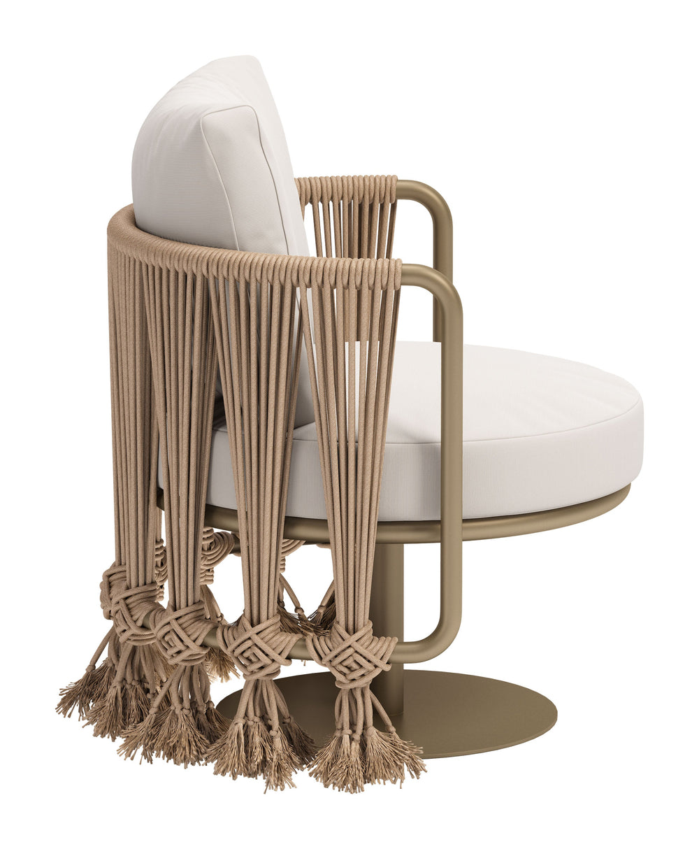 Z704009-ZUO-Uzel Accent Chair White-Pangaea Patio