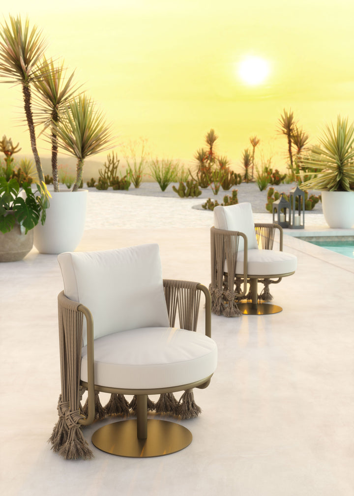 Z704009-ZUO-Uzel Accent Chair White-Pangaea Patio