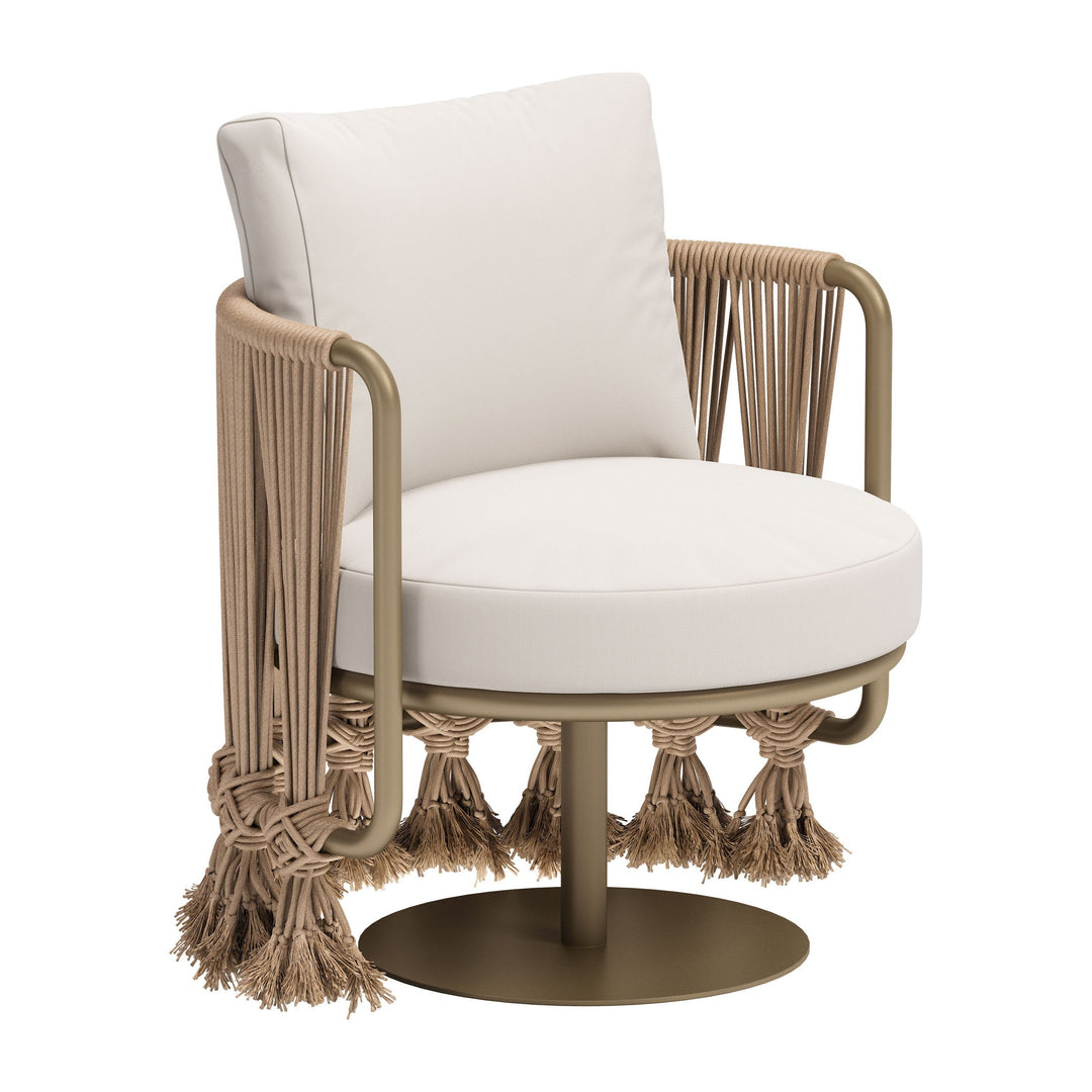 Z704009-ZUO-Uzel Accent Chair White-Pangaea Patio